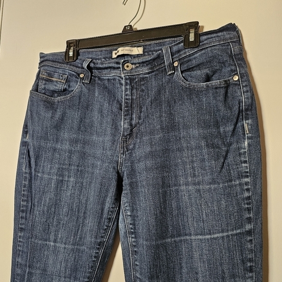 Levi's 515 bootcut darkwash stretch retro pockets classic women's jeans W32 L34 - Picture 3 of 8